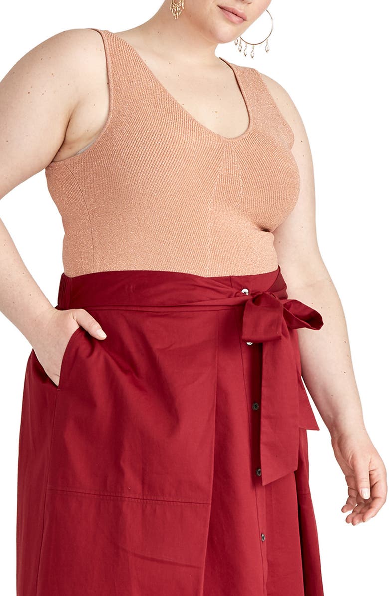 RACHEL Rachel Roy Anya Sweater Tank, Main, color, 