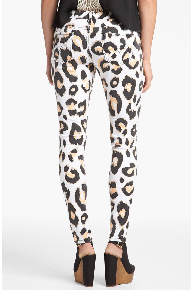 'Animal Kingdom' Skinny Jeans, Alternate, color, BLACK MULTI