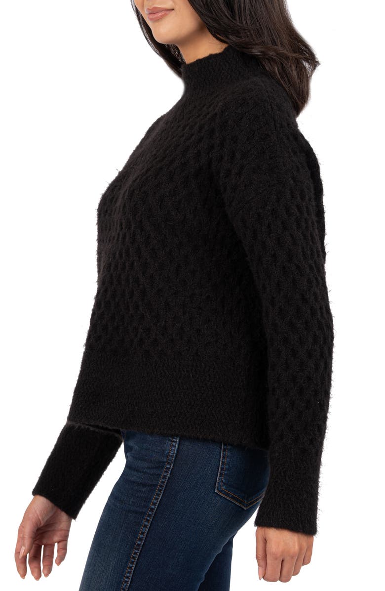 KUT from the Kloth Adah Textured Mock Neck Sweater, Alternate, color, 