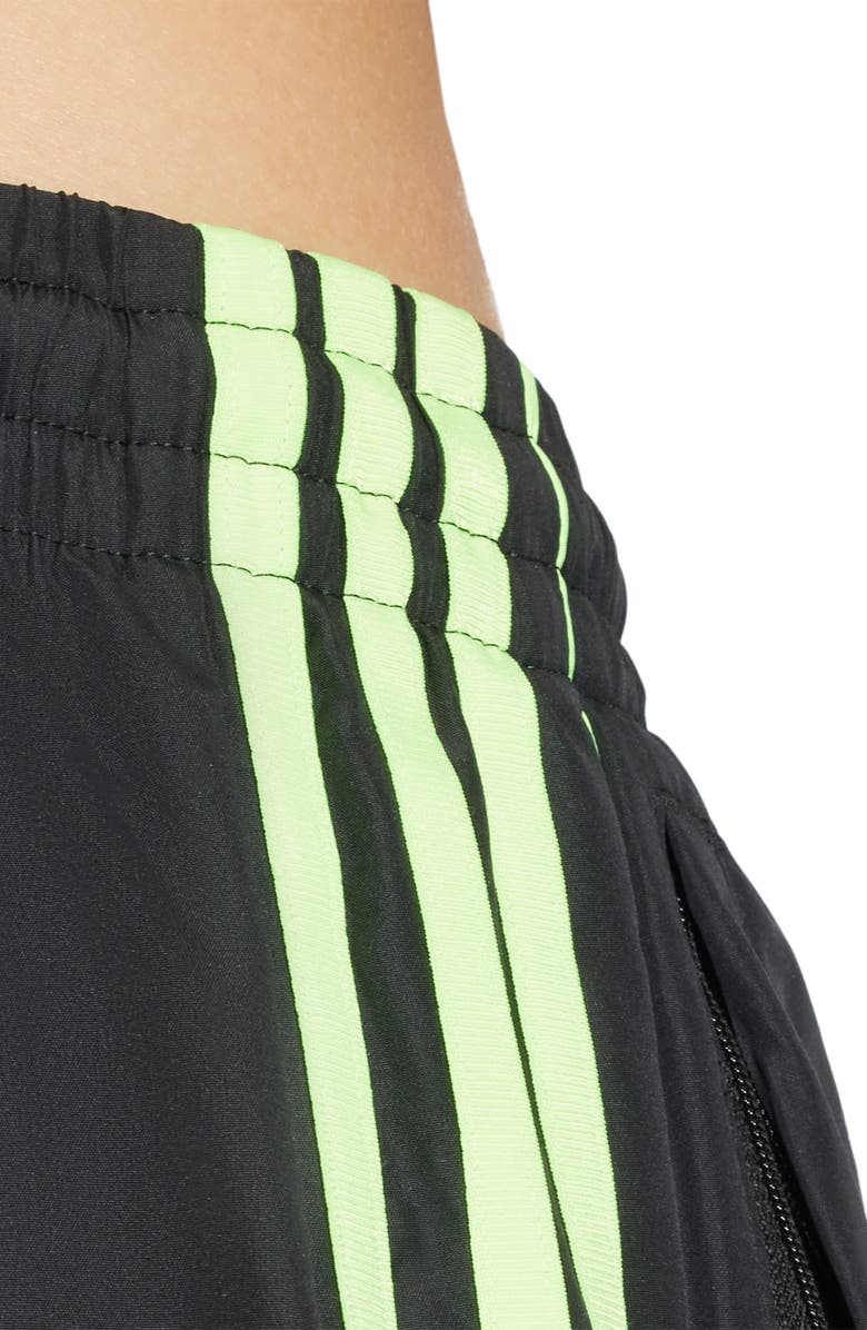 adidas Teamgeist Recycled Polyester Track Pants, Alternate, color, Black/ Signal Green