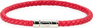 TOM FORD Men's Tubular Clasp Braided Leather Bracelet