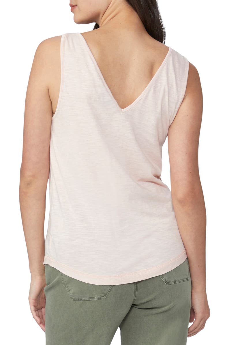 PAIGE Rylen Knot Shoulder Tank, Alternate, color, Rosesmke