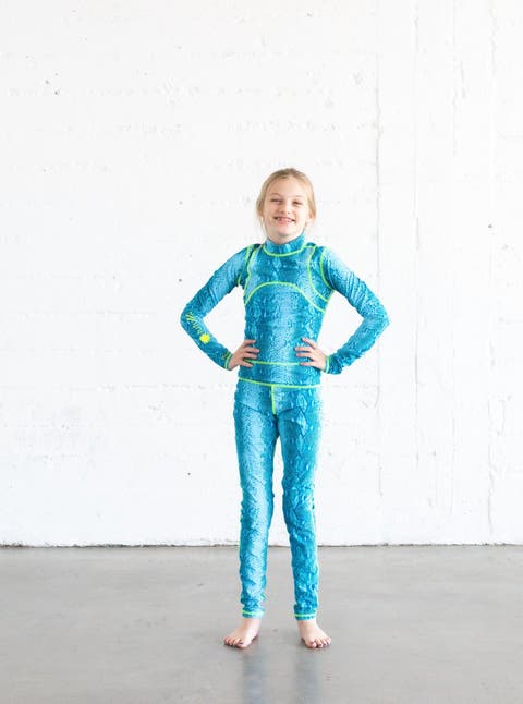 Girls' Full-Body One-Piece Swimsuit - UPF 50+