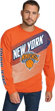 TOMMY JEANS Men's Tommy Jeans Orange New York Knicks Lucas Long Sleeve T-Shirt