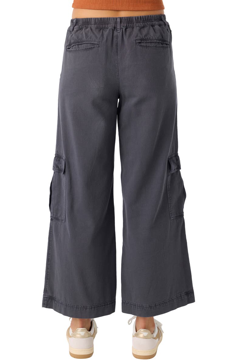 O'Neill Brexton Wide Leg Twill Cargo Pants, Alternate, color, 