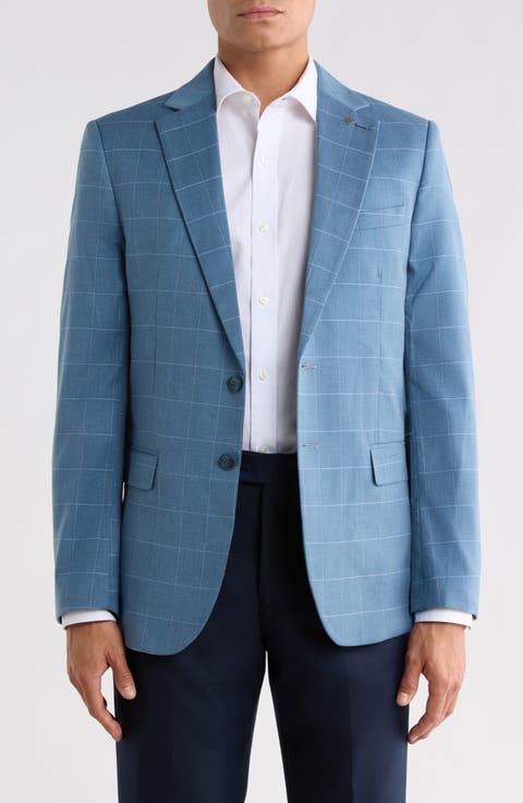 Windowpane Check Sport Coat