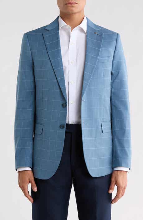 Windowpane Check Sport Coat