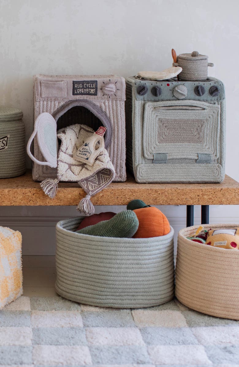 Lorena Canals Gram Basket, Alternate, color, Blue Sage