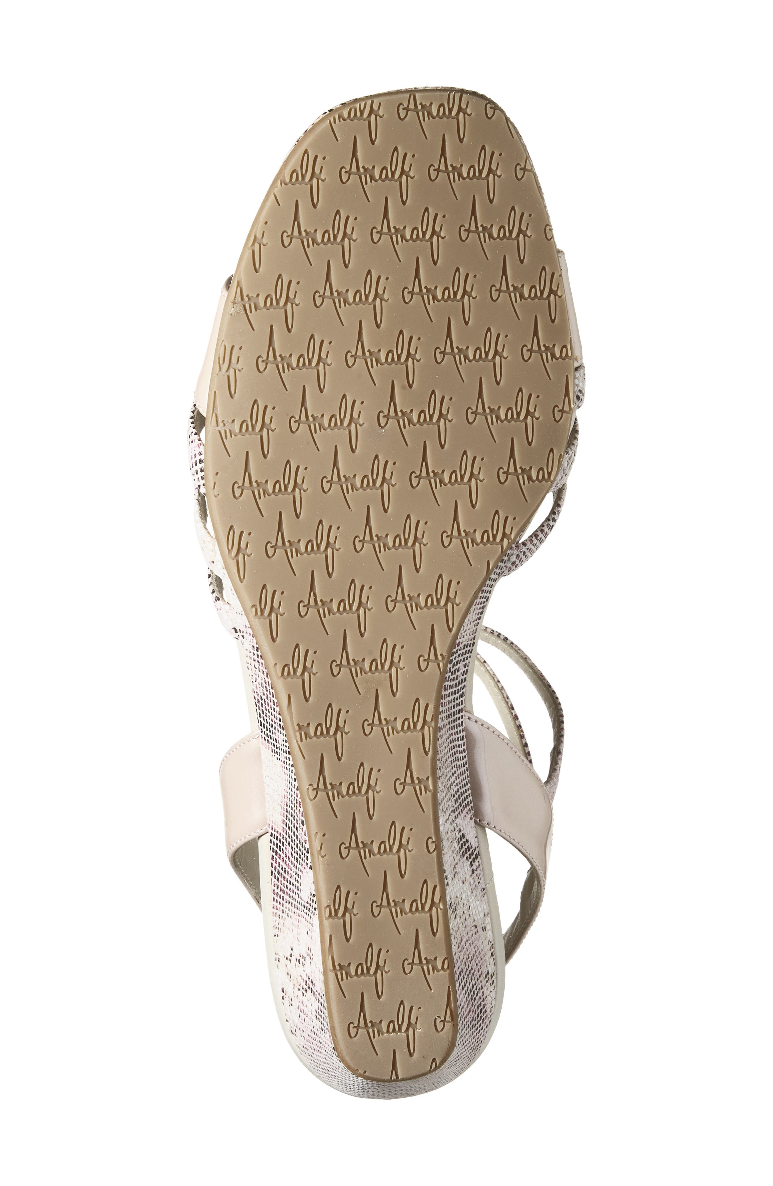 Amalfi by Rangoni Martinez Leather Sandal, Alternate, color, Pink