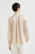 Brunello Cucinelli Stretch silk satin shirt