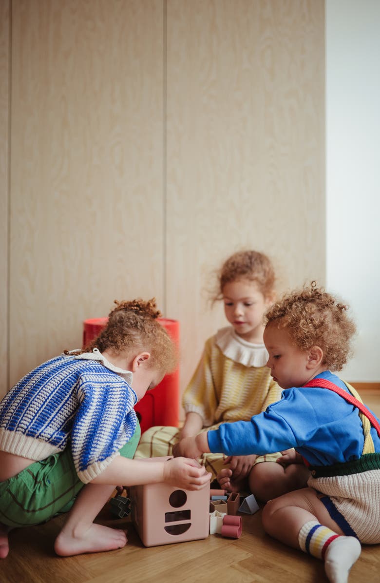 Mushie Shape Sorting Box, Alternate, color, Petal