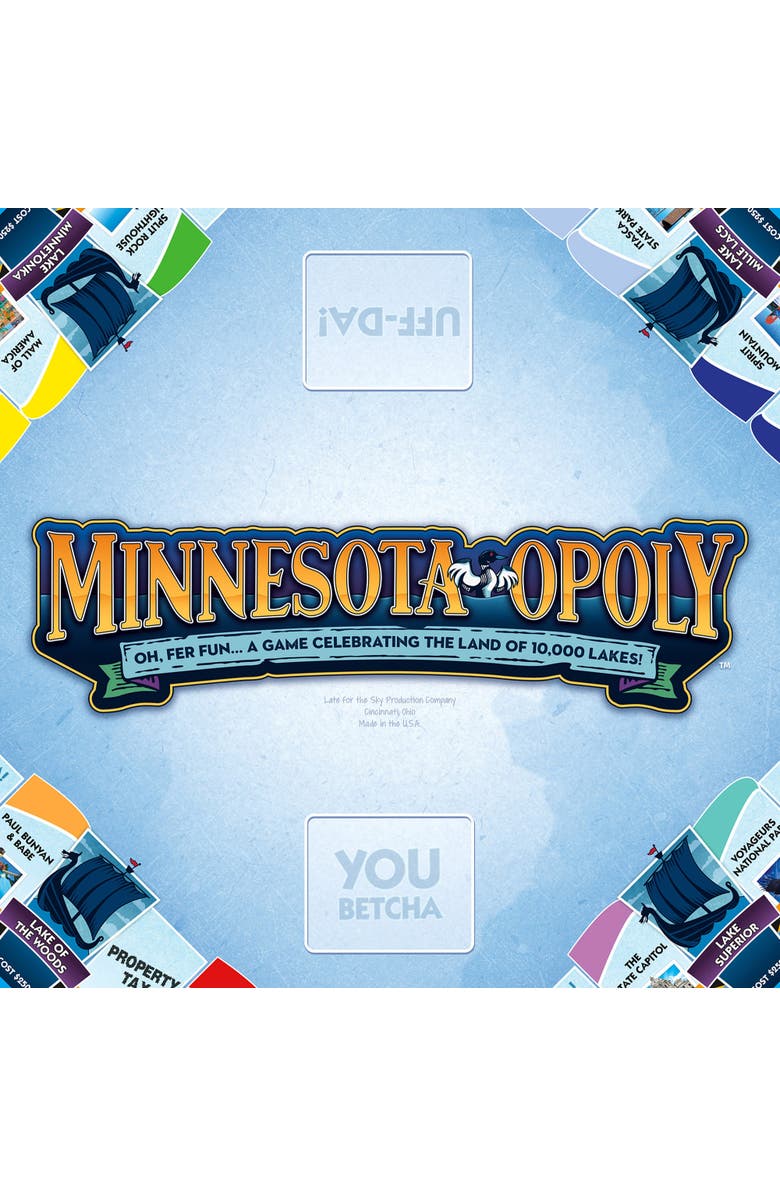 Late for the Sky Minnesotaopoly Monopoly Board Game, Alternate, color, Multicolored