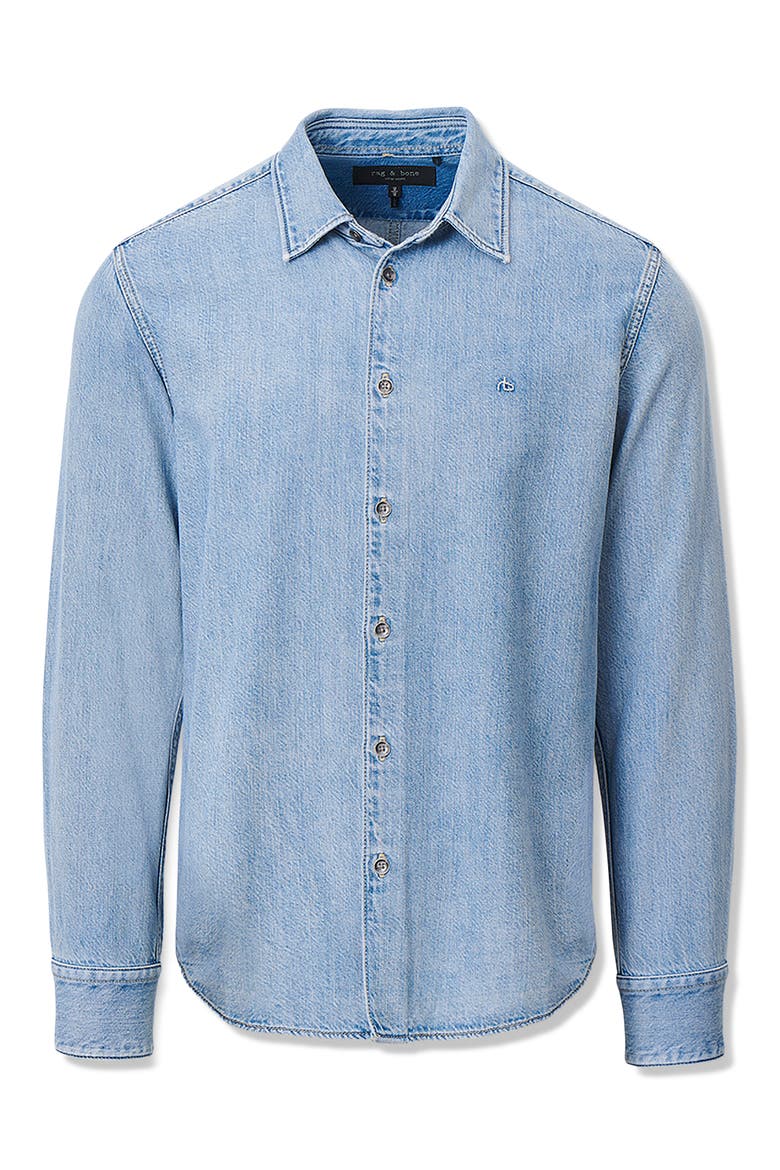 Tomlin Trim Fit Denim Button-Up Shirt, Alternate, color, CONRAD