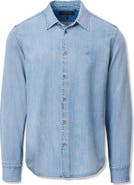 rag & bone Tomlin Trim Fit Denim Button-Up Shirt