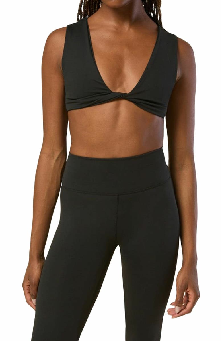 WeWoreWhat Twist Front Bra Top, Alternate, color, 