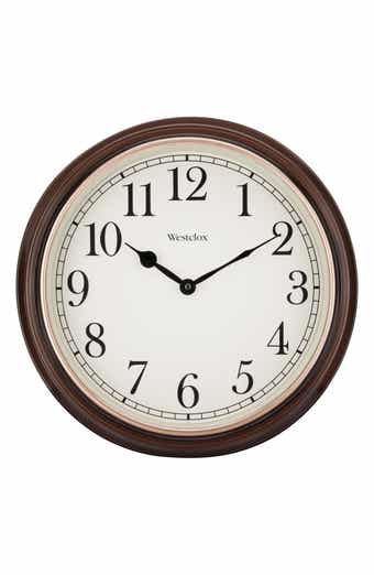 Westclox 15.5-Inch Woodgrain Wall Clock