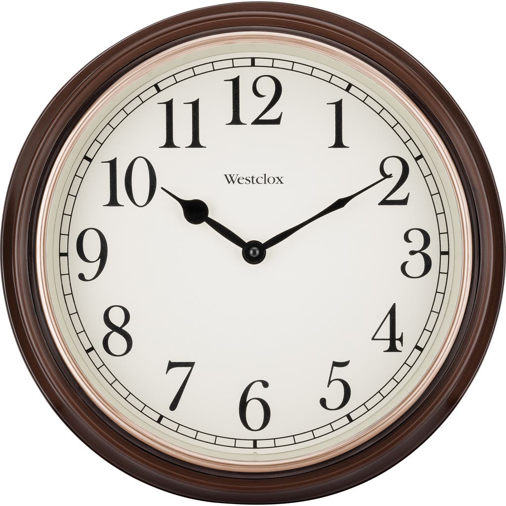 Westclox 15.5-inch Woodgrain Wall Clock In Brown
