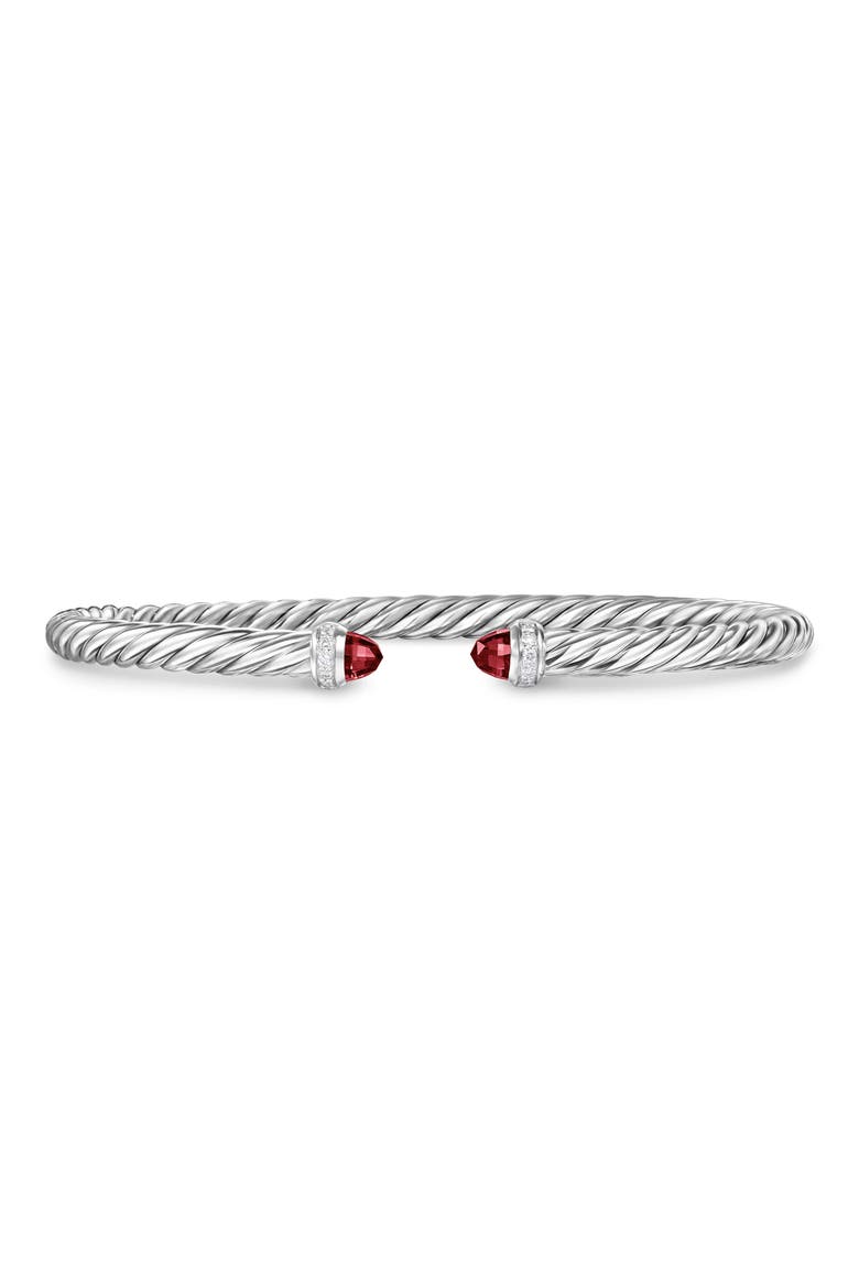 Classic Cablespira® Bracelet, 4mm, Main, color, RHODOLITE GARNET