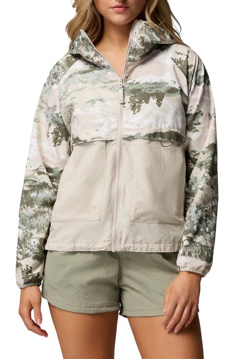 Spire Valley Print Water Repellent Windbreaker