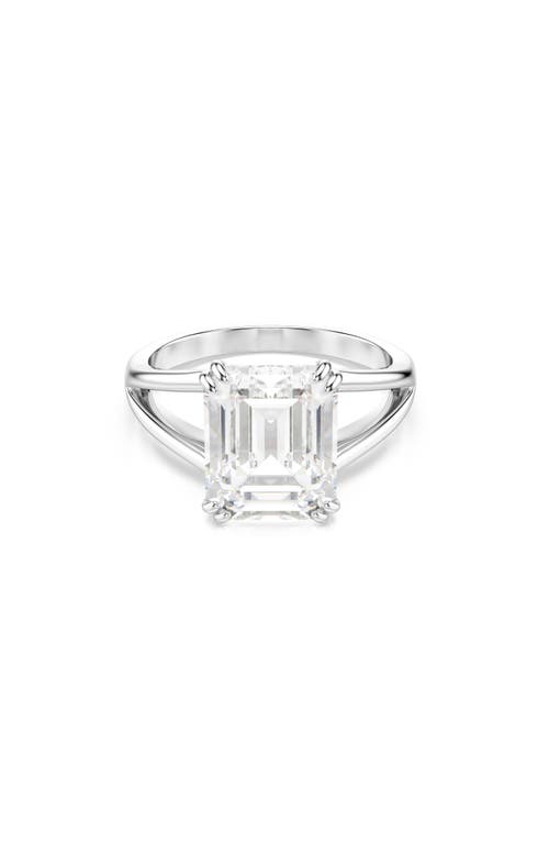 Swarovski Stilla Octagon Crystal Split Band Ring