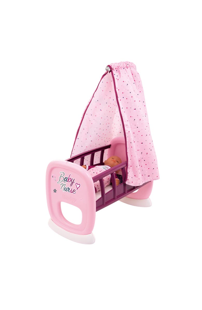 Smoby Toys Baby Doll Nurse Cradle, Pink, Alternate, color, Pink