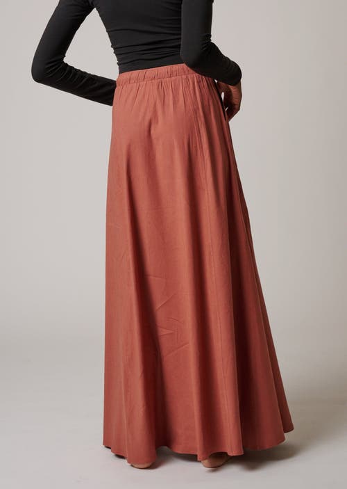 Leisure Lab Sunset Flow Skirt In Copper