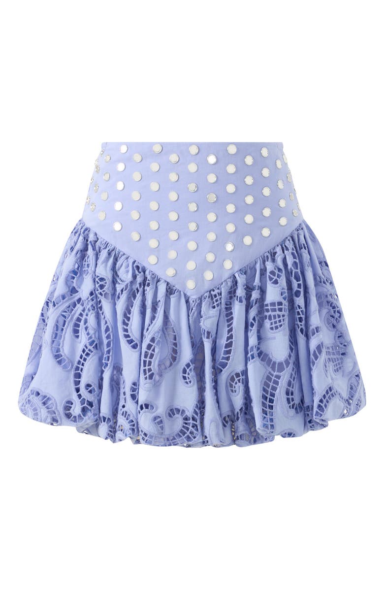 Marlo Kids Luciana Embroidered Bubble Mini Skirt, Main, color, Lavender