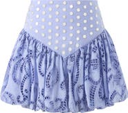Marlo Kids Luciana Embroidered Bubble Mini Skirt