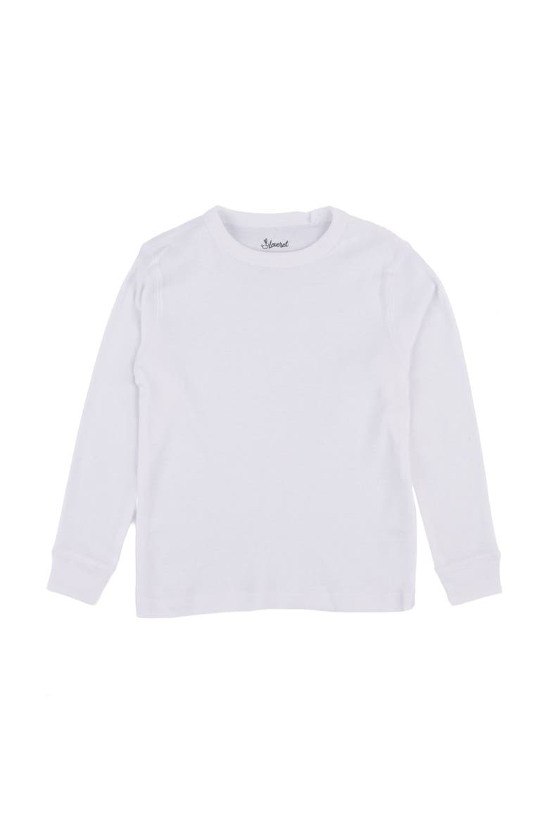 Kids Long Sleeve T-Shirt, 100% Cotton, Solid Colors, Main, color, WHITE