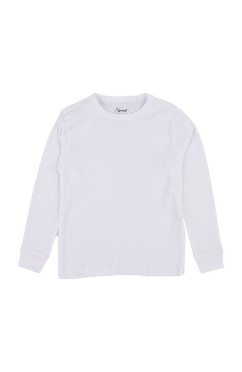 Kids Long Sleeve T-Shirt, 100% Cotton, Solid Colors