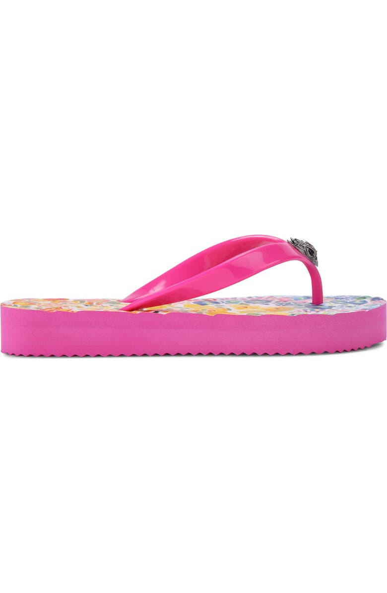 Kurt Geiger London Floral Couture Kensington Platform Flip Flop, Alternate, color,
