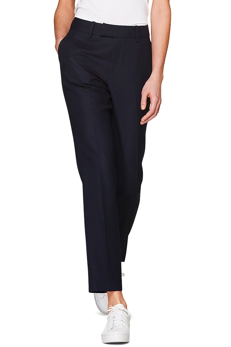 Robin Classic Wool Trousers, Main, color, NAVY