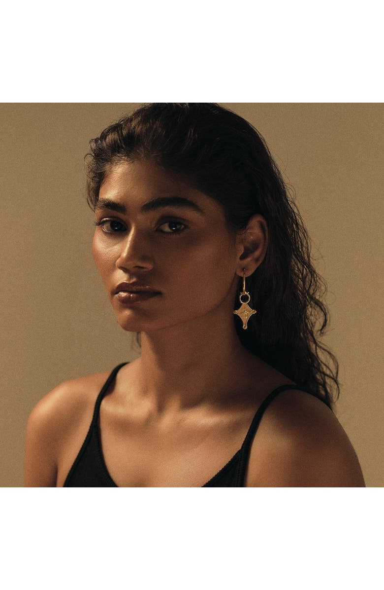Dhwani Bansal CRUZ EARRINGS, Alternate, color, Gold Plated