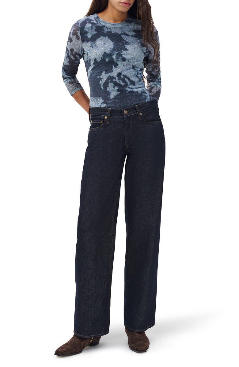 rag & bone Saige Low Rise Relaxed Straight Leg Jeans, Alternate, color, Twirinse
