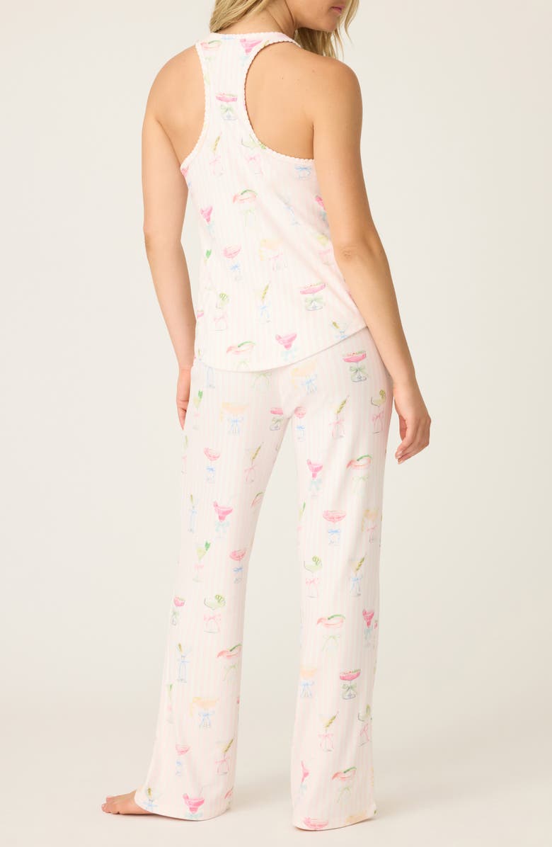 PJ Salvage Pretty Punch Pajamas, Alternate, color, Baby Pink