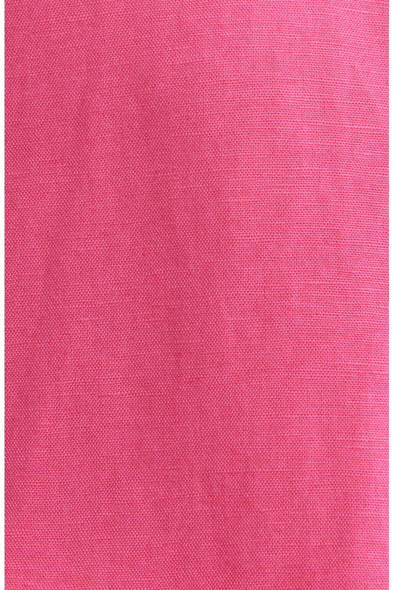 Bisenas Linen Blend Button-Up Shirt, Alternate, color, MAGENTA