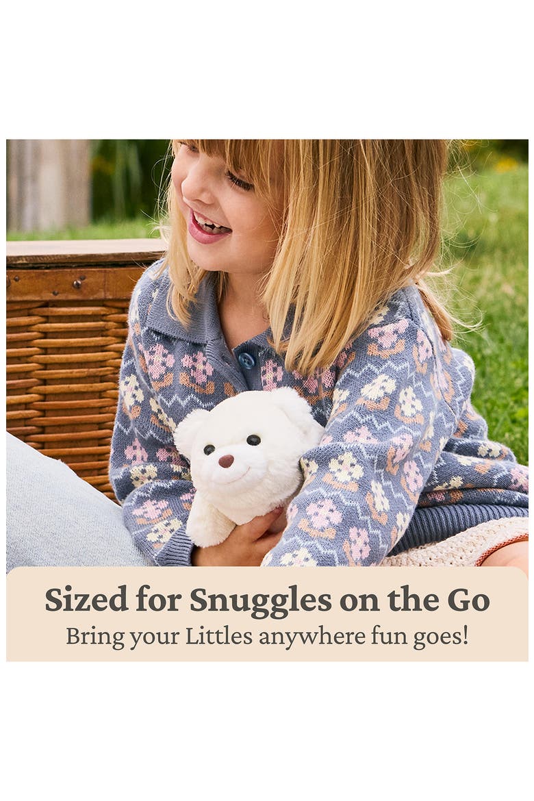 Forever Friends Littles Snuffles Bear, Alternate, color, WHITE
