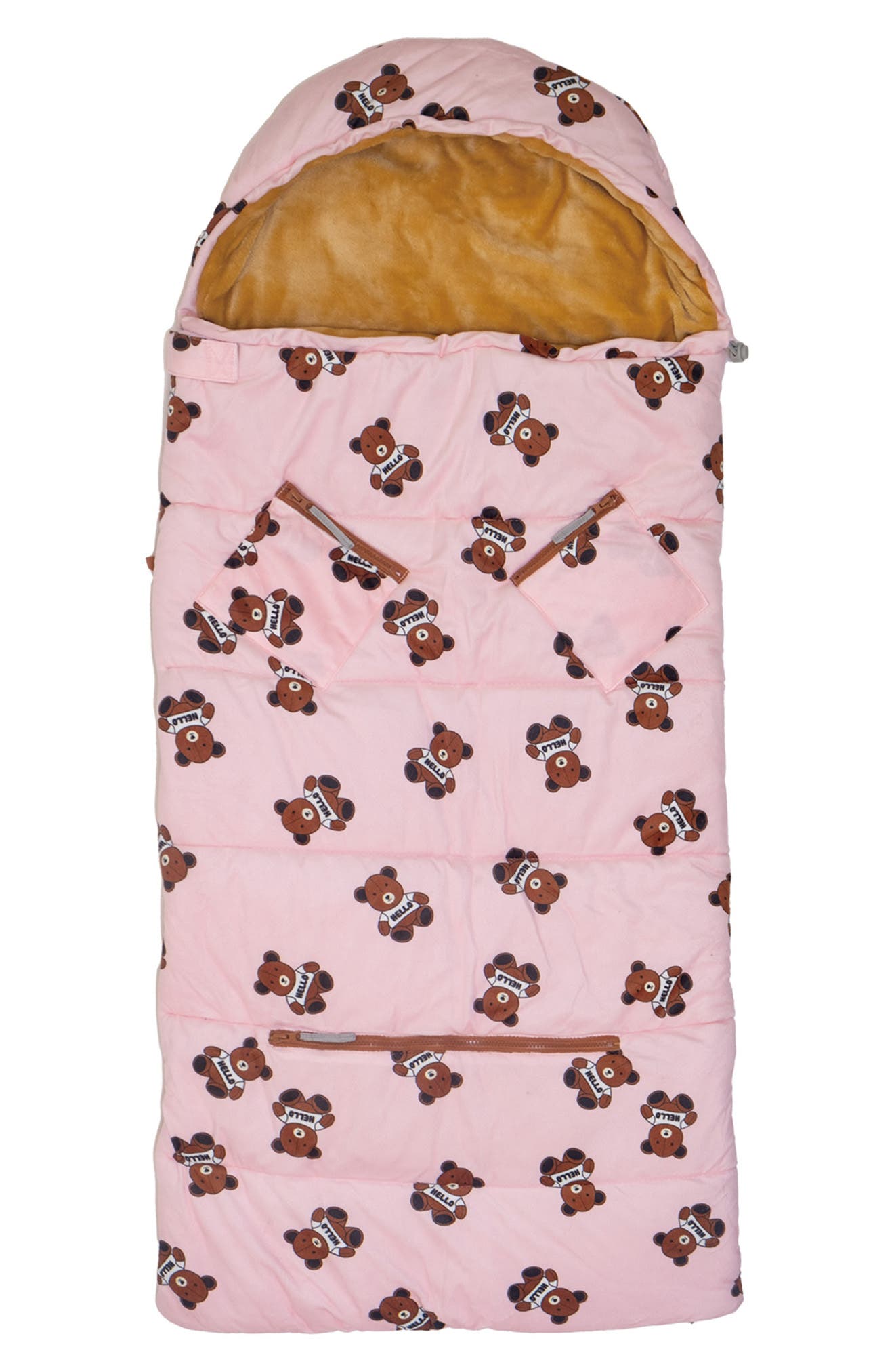 Kids' Sleep-n-Pack Sleeping Bag Backpack, Alternate, color, PINK MULTI