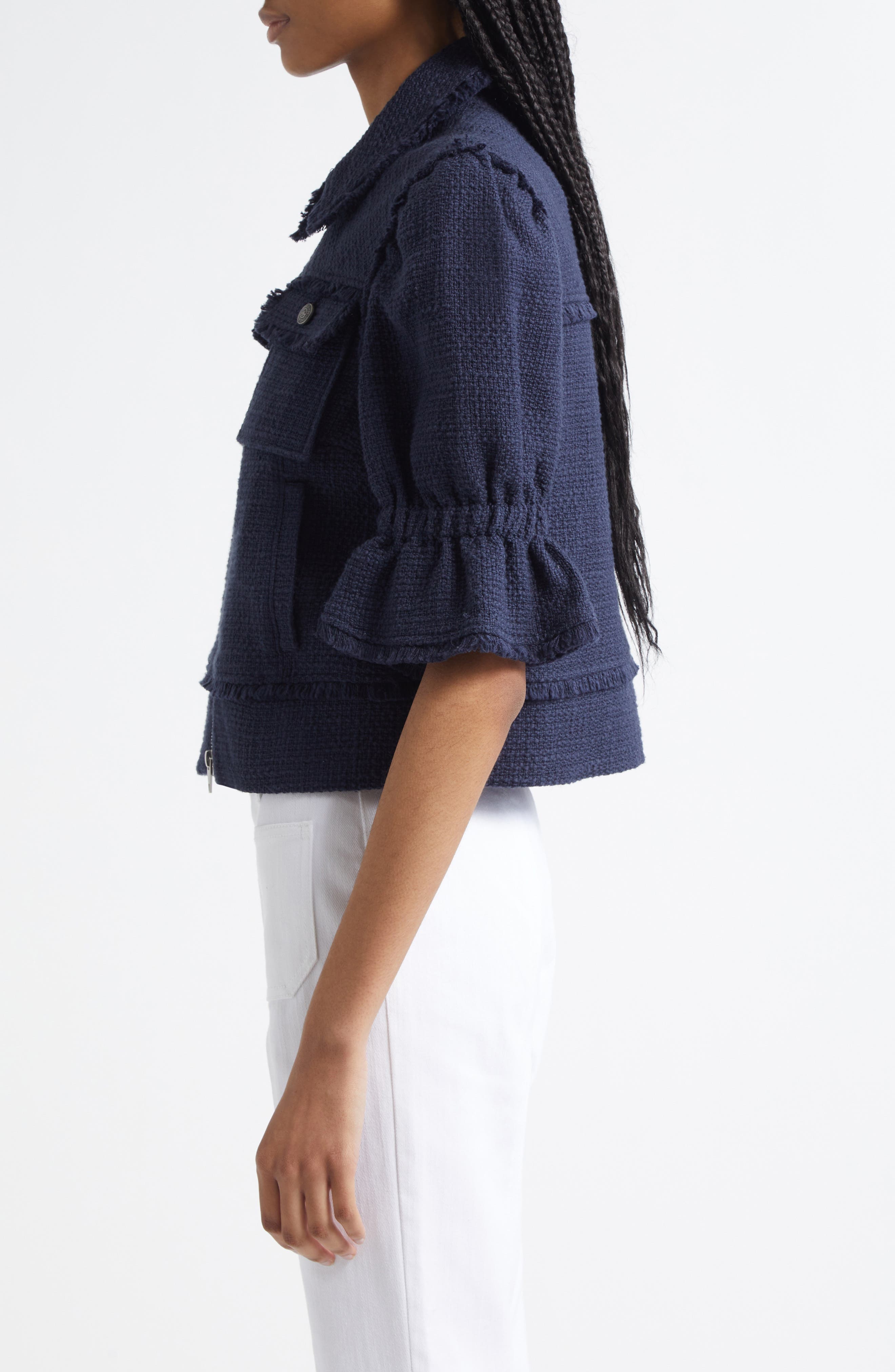 Cinq à Sept Holly Cotton Bouclé Jacket (Women) | Nordstrom