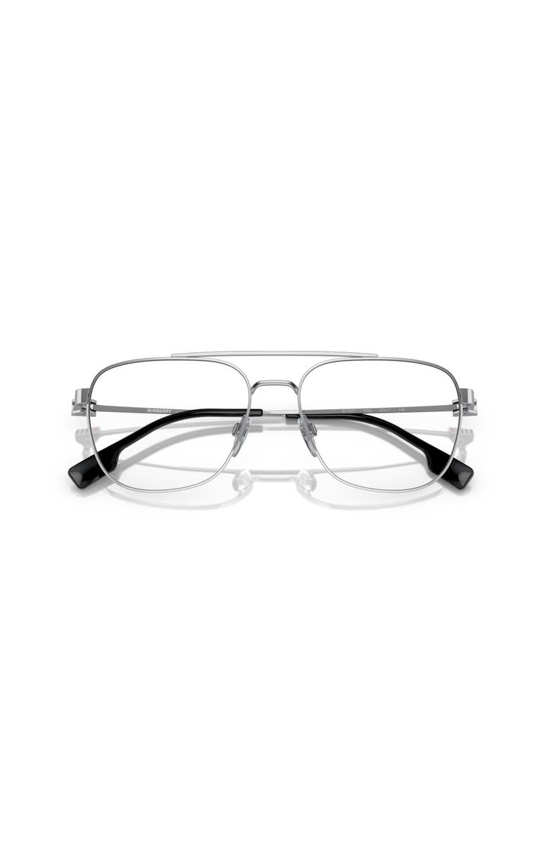 Burberry 57mm Square optical glasses, Alternate, color, Silver