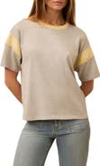 Faherty Throwback Stripe Sleeve Organic Cotton T-Shirt