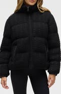 NVLT Cable Stitch Channel Quilted Puffer Jacket