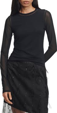 rag & bone Luca Shadow Long Sleeve Top