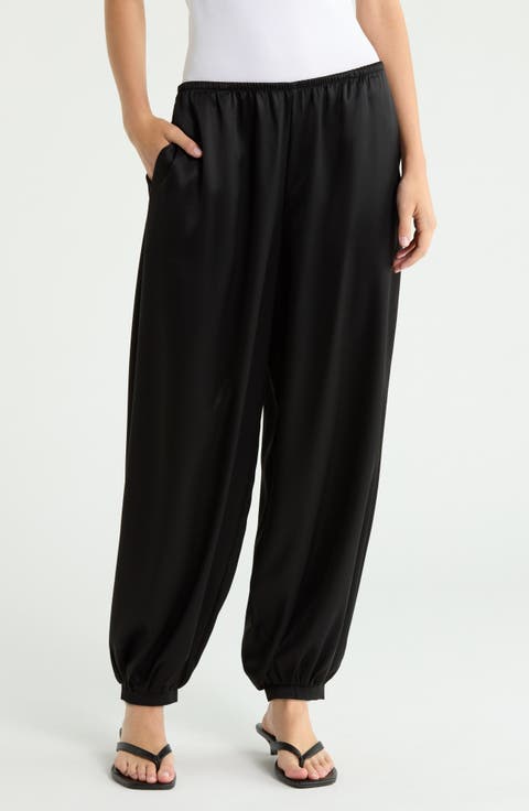 Aven Cuffed Satin Pants