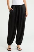 Reformation Aven Cuffed Satin Pants