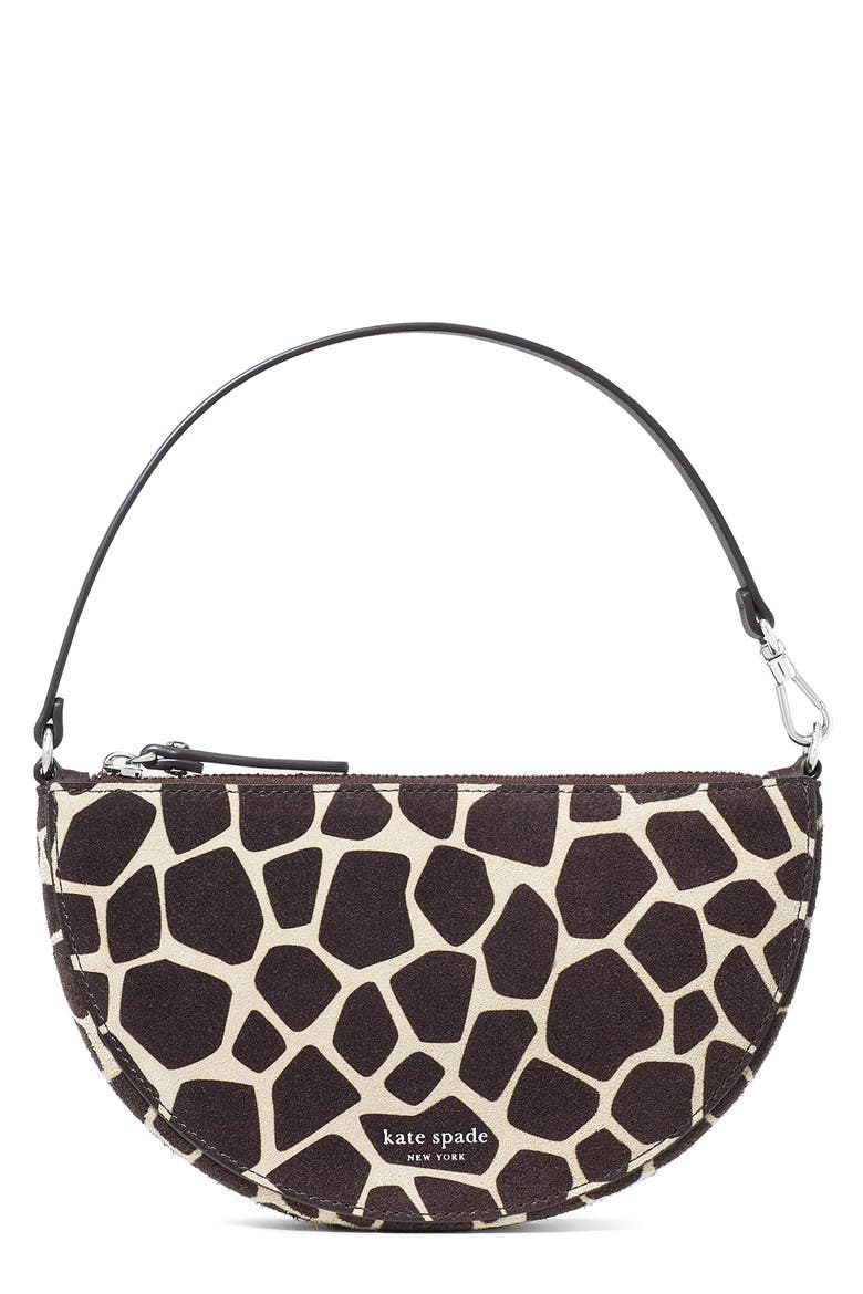 Wink Giraffe Printed Suede Wristlet, Main, color, MULTI