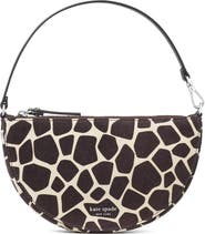 Kate Spade New York Wink Giraffe Printed Suede Wristlet