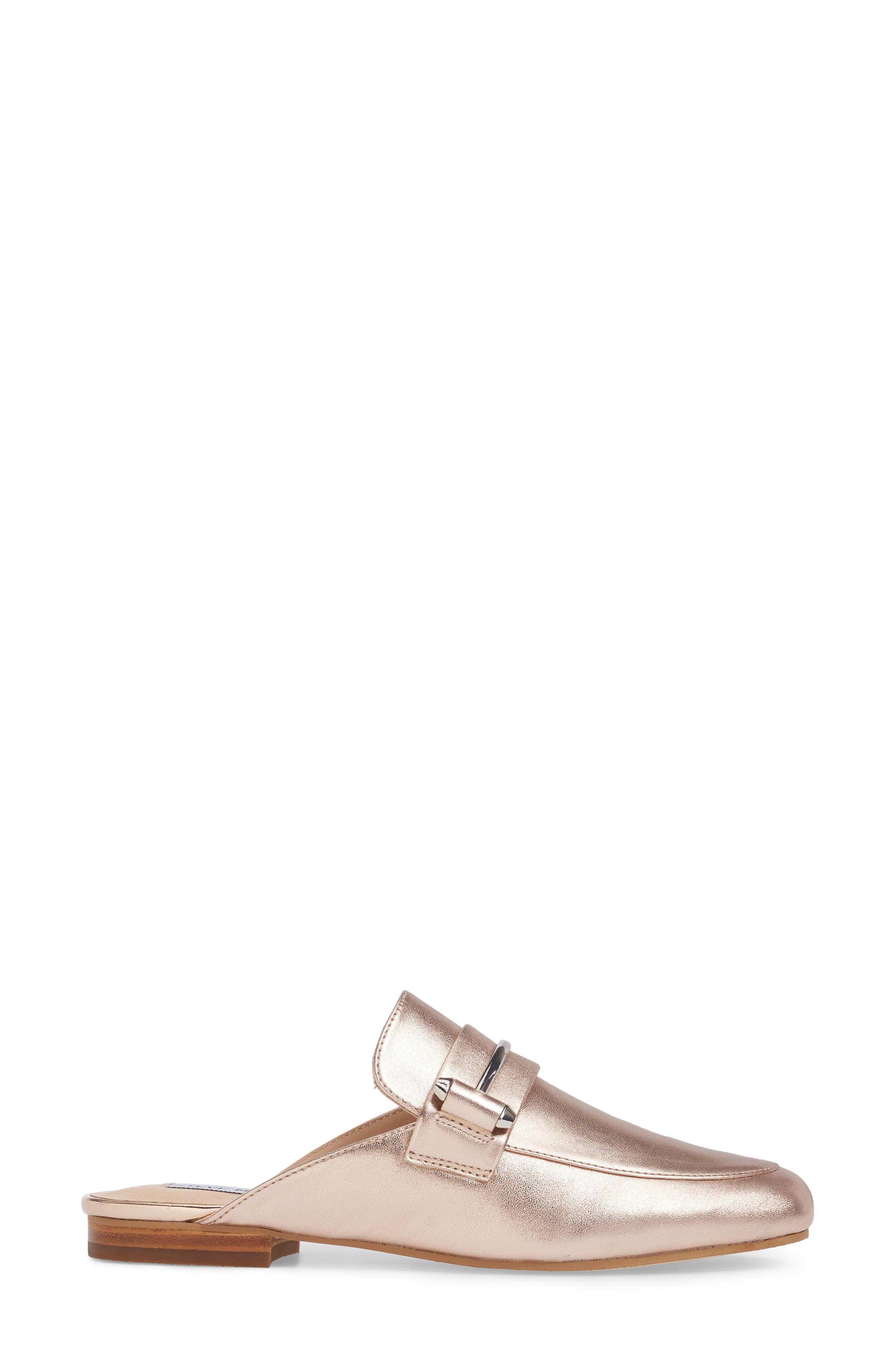 Kera Flat Loafer Mule, Alternate, color, ROSE GOLD