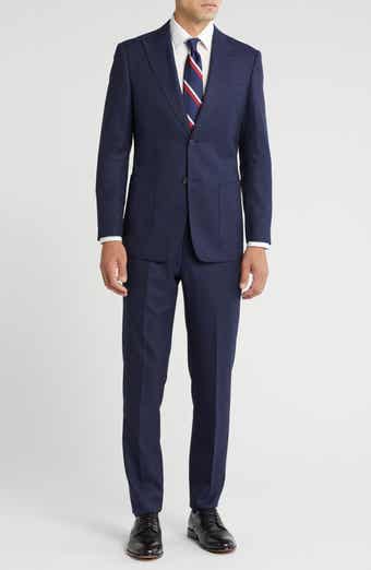 English Laundry Peaked Lapel Wool Blend Two-Piece Suit