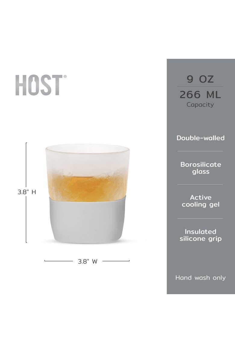Glass FREEZE Whiskey Cooling Cup Set of 2, Alternate, color, Gray
